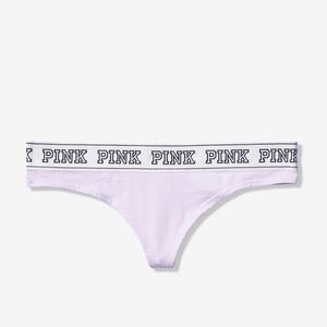 PINK Wide Logo Thong